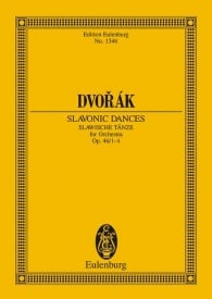 Dvorak: Slavonic Dances Opus 46/1-4 B 83 (Study Score) published by Eulenburg